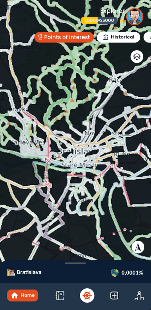 Reveal Android app — live fog-of-war map