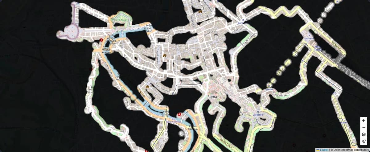 Revealed map of Roma